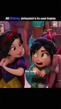All Disney Princesses in One Epic Frame | 🎥Ralph Breaks The Internet 👍#youtube #shorts #animation
