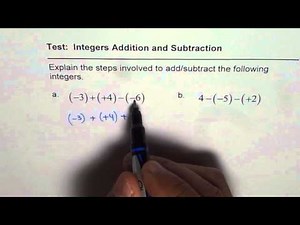 Q4 Add Three Integers Using Number Line