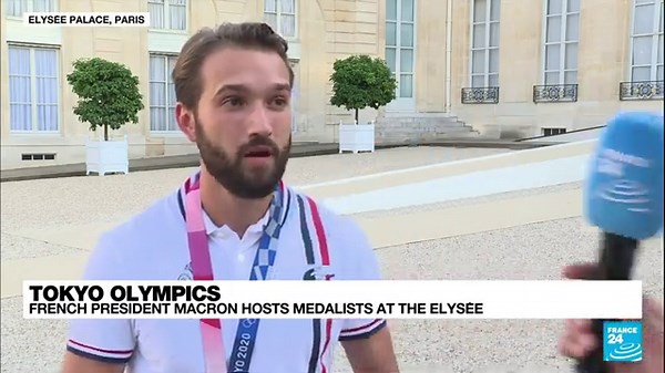 Macron hosts French Olympic and Paralympic medalists at Elysée Palace