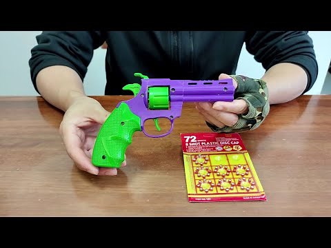 Metal Cap Gun Toy Unboxing 2024 - Colorful Ring Cap Revolver