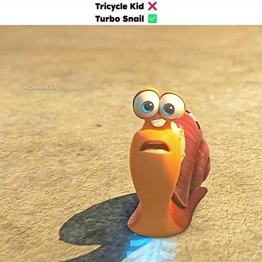 Turbo Snail vs Tricycle Kid 🐌💨 #shorts #cartoon