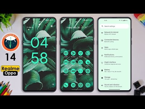 Android 14 theme for realme and OPPO devices