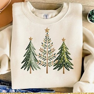 Christmas Trees Clipart – Festive Holiday Tree Illustrations for Cards, Crafts, and DIY Projects - Etsy