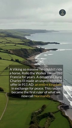 61K views · 295 reactions | Discover the incredible story of Rollo, the Viking who founded Normandy and whose descendants changed European history. #history #vikings #medieval #historicalfacts | The Viral World | Facebook