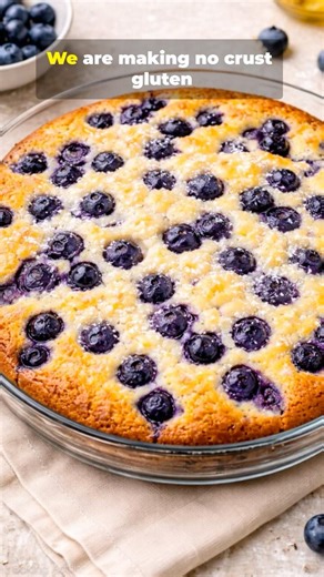 Gluten-Free Blueberry Coconut Flour Pie (Easy & Healthy Dessert)