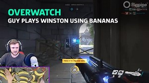 This guy found a way to play Overwatch using bananas. 󾁐󾁐 | GameSpot