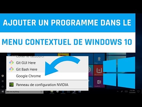 Ajouter un programme dans le menu contextuel de Windows 10