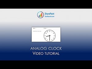 Analog Clock in SharePoint Online Microsoft Lists Modern List View