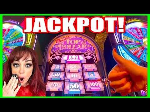 MASSIVE JACKPOT!!! HIGH LIMIT Double Top Dollar Slot Machine IGT