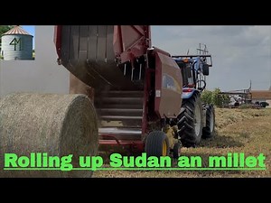Baling Sorghum Sudan and Millet For Hay