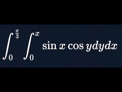 Double Integral of sin(x)cos(y) | Step by Step Solution