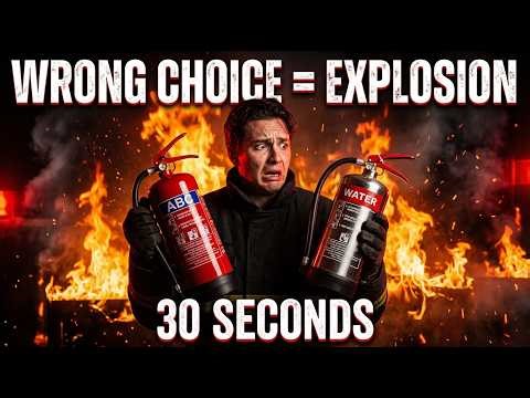 You Have 30 Seconds to Stop a Fire… Choose the Wrong Extinguisher and It Explodes