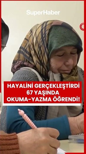 He fulfilled his childhood dream 60 years later! He learned to read and write at the age of 67.