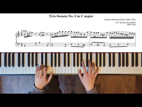 Trio Sonata No. 5 in C major, BWV 529: 2. Largo (piano transcription)