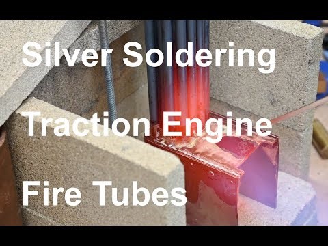 Silver Soldering Traction Engine Fire Tubes - Allchin 1 1/2 Inch Scale