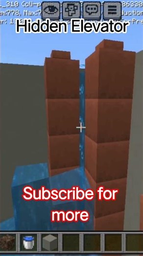 Hidden elevator #minecraft #gaming #funk