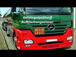 Gefahrgutprüfung Auffrischungswissen