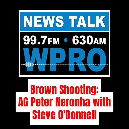 🔊Attorney General Peter Neronha joined Steve O'Donnell, filling in for Matt Allen, to give an in depth look into the investigation and search for the suspect responsible for the shooting at Brown University Listen to the podcast here!🎧 https://omny.fm/shows/the-matt-allen-show/ag-peter-neronha-with-col-steve-odonnell-filling-in-shooting-at-brown-university | NewsTalk 99.7 & AM 630 WPRO