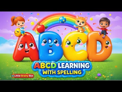 Learn Alphabet Letters & Spell Words Easily| A for Apple 🍎 | Little Brainy Box