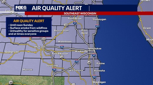 Wisconsin air quality alert extended due to wildfire smoke; what to know