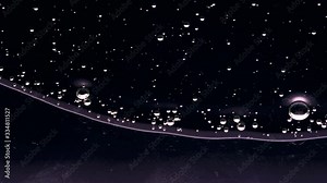 Gel Bubbles slowly flowing and closing screen liquid fluid foam Macro. Clean honey bubble flow footage background. Close-up Jelly Shampoo Soap. Shoot on Red Dragon camera (slow motion high quality).