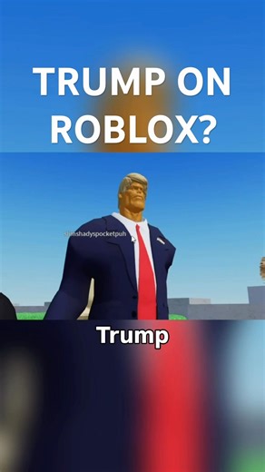 Trump is in Roblox for some reason #roblox
