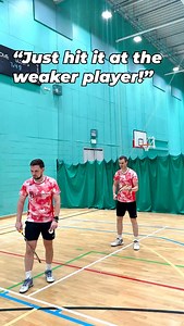 Hitting it at the weaker player can be a useful badminton tactic. This is how I execute it perfectly 😂 Give it a try and tag your partner in the comments ⬇️ #badminton #badmintonindonesia #bulutangkis #badmintonlovers #bulutangkisindonesia #yonex #badmintonplayer #badmintonlover #lining #olahraga #sport #jerseybadminton #kevinsanjaya #badmintonshop #kaosbadminton #bwf #sports #badmintonworld #raketbadminton #indonesia #pbsi #victor #futsal #badmintonlife #sepatubadminton #badmintonclub #badmint