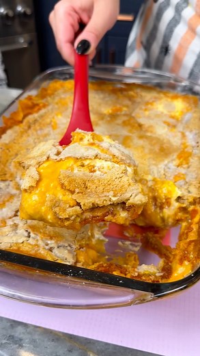 You have to try this easy Fall dessert! Jen makes a pumpkin cheesecake inspired treat | Anyone Can Cook