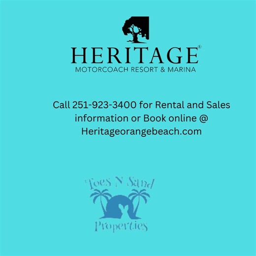 Check out our newest addition to the rental program. Unit 77 is ready for bookings. 80 foot parking pad, 50 amp hook up, covered patio with comfy seating, gas grill, mini fridge, outdoor tv, and just steps away from all the amenties Heritage has to offer. Book online at Heritageorangebeach.com or Call 251-923-3400. | Heritage Motor Coach Resort and Marina