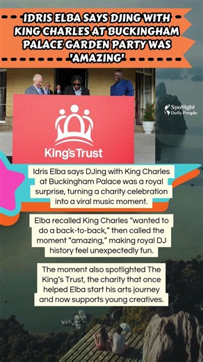 🎧 Idris Elba DJed With King Charles at Buckingham Palace! 👑 #shorts