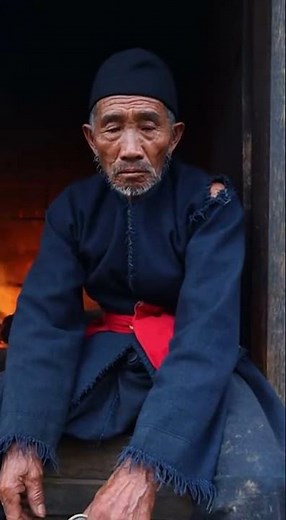 Hmong Folklore Legend: The Bedroom Spirit Protector in Traditional Hemp Outfit