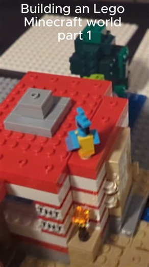 Building an Lego Minecraft world part 1 #thedinoking
