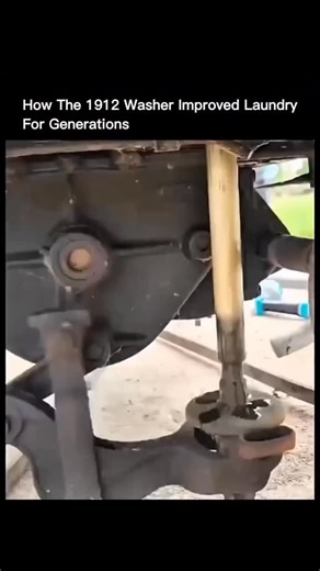 Explaining on Instagram: "In 1912, washing clothes demanded heavy physical effort. A hand cranked washing machine changed that routine in a quiet way. The machine used copper parts, open gears, and moving arms to clean fabric through steady motion. Rotation replaced hard scrubbing. Families spent less time bent over washboards. The work became faster and more controlled using only human power."