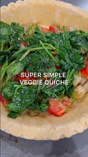 How to Make a Super Simple Vegetable Quiche | Easy Healthy Recipe