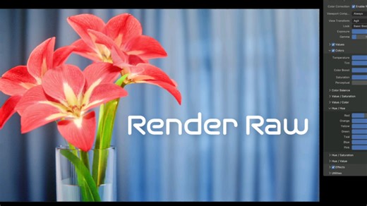 blender AGX渲染鲜艳色彩的秘密是raw工作流