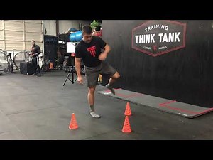 Single Leg Cone Tap Ankle Drill