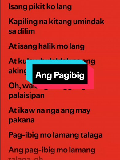 Ang Pagibig by Rob Deniel #fyp #fypシ゚viral #lyricsmania #foryou #foryoupage