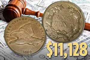 Rare Flying Eagle one cent coin sells for $11,128 - do you have one at home?