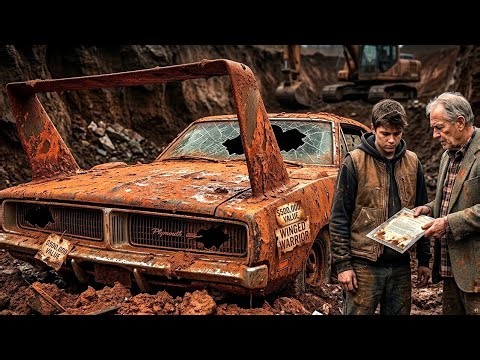 ASMR Car Restoration Finding a $500,000 Winged Warrior Buried for 50 Years