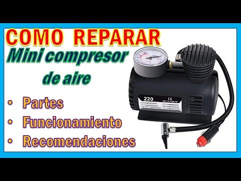 How to repair a mini air compressor for car, motorcycle, and bicycle tires (step by step)