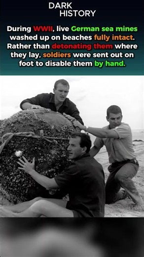 Defusing a Live Nazi Sea Mine by Hand #ww2 | Dark History