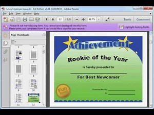 Funny Employee Awards