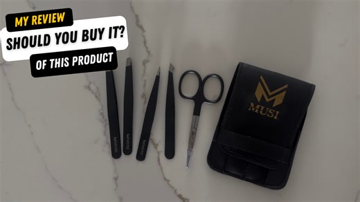 Watch MUSI Eyebrow Tweezers Kit | Honest Review on Amazon Live