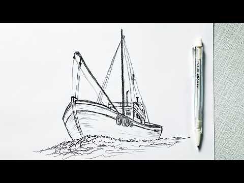 How to Draw a Ship Step by Step / Drawing a Ship / Easy Drawing Tutorials