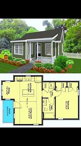 281K views · 1.2K reactions |  Charming small house plan. #smallhouse #houseplans #homeinspo #architecture #tinyhome  #dreamhouse ℂ핋핋핆 | Dream House | Facebook