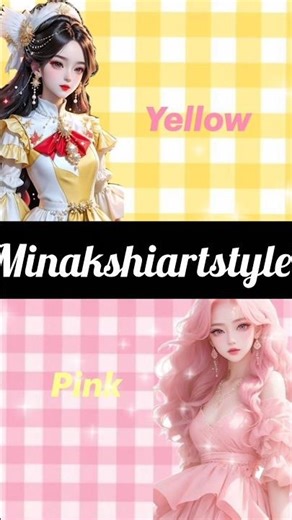 💞💖pink 🆚 yellow 💛💛// choose your favourite colour 🌈🌈 #youtubevideo​ #shorts