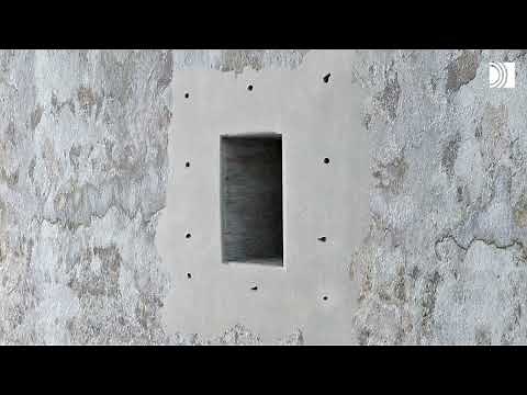 Attach your Roxtec frame – in rough concrete