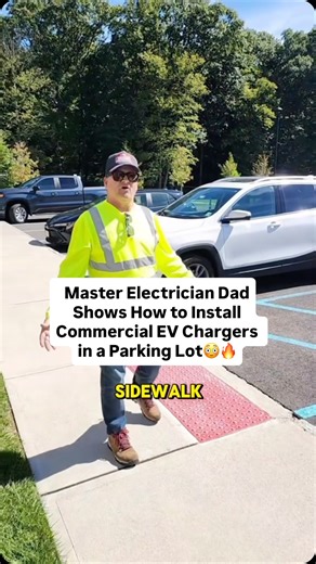 Me and my Dad went on an Estimate for Installing Commercial EV Charging Stations, and show Step-By-Step the Process of The Job, Thoughts? #electrician #bluecollar #electricalcontractor #union #contractor #hendythesparky #trending | Chris Henderson