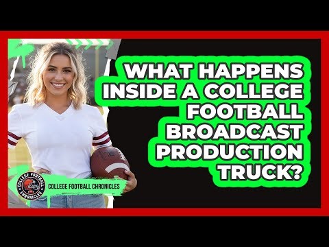 What Happens Inside A College Football Broadcast Production Truck? - College Football Chronicles
