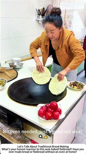 Making Guokui Flatbread in a Traditional Iron Wok – Old-School Chinese Baking 🍳🍞